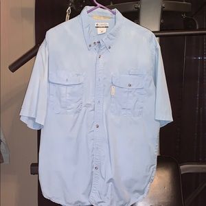 Means Columbia button up size large